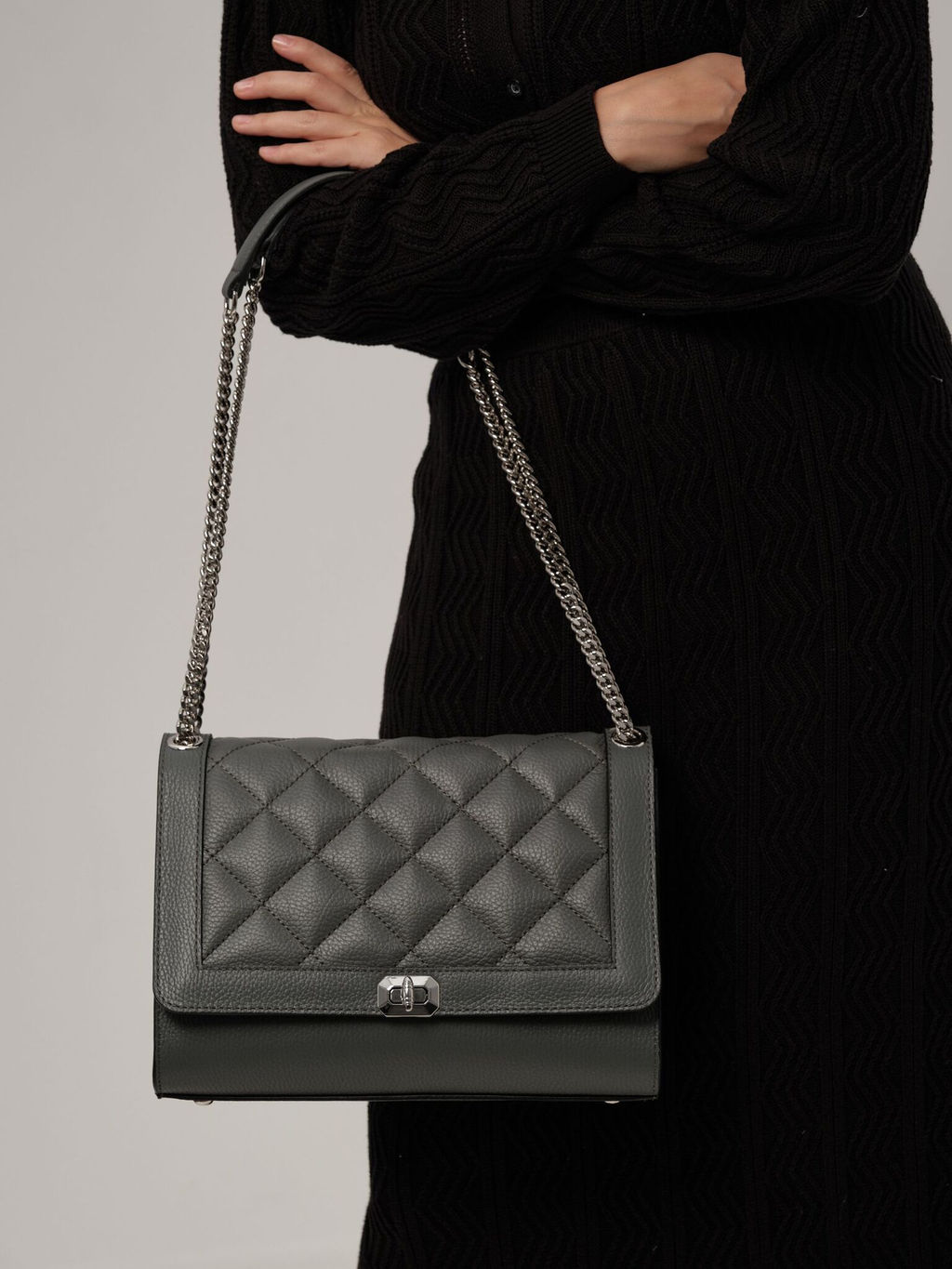 Сумка кожаная Azaro 30783 хромо