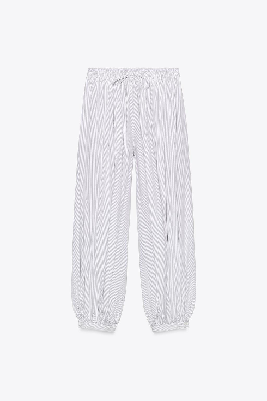 ZW COLLECTION STRIPED BALLOON TROUSERS - Zara фото 3