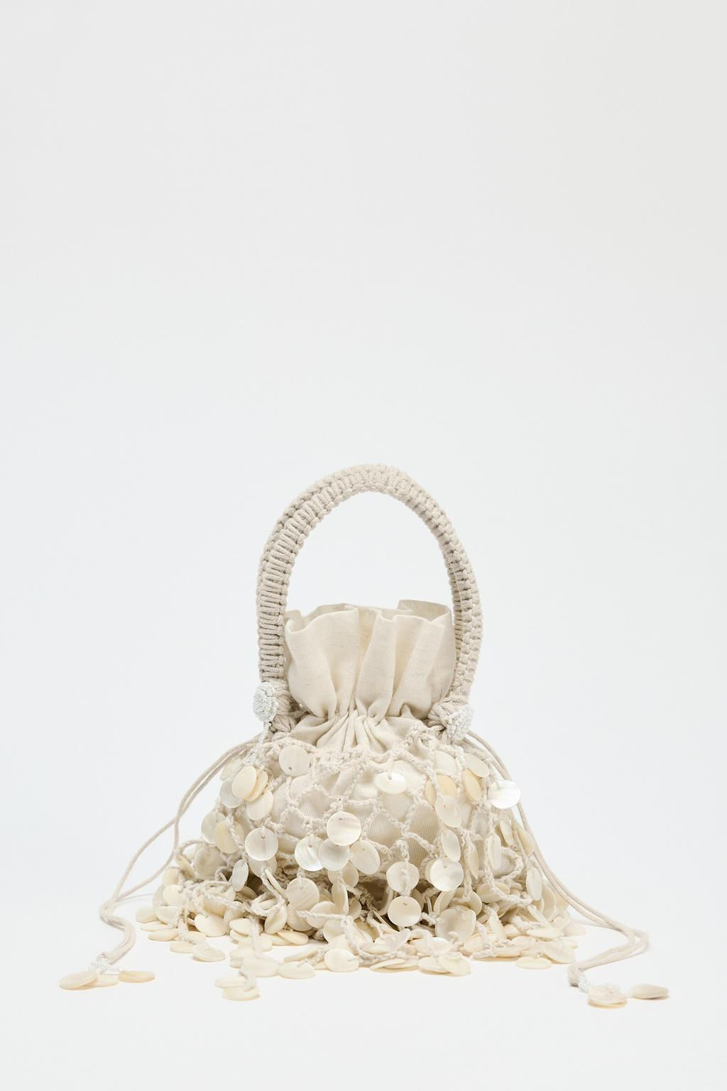 PEARLESCENT APPLIQUE HANDBAG - Zara фото 2