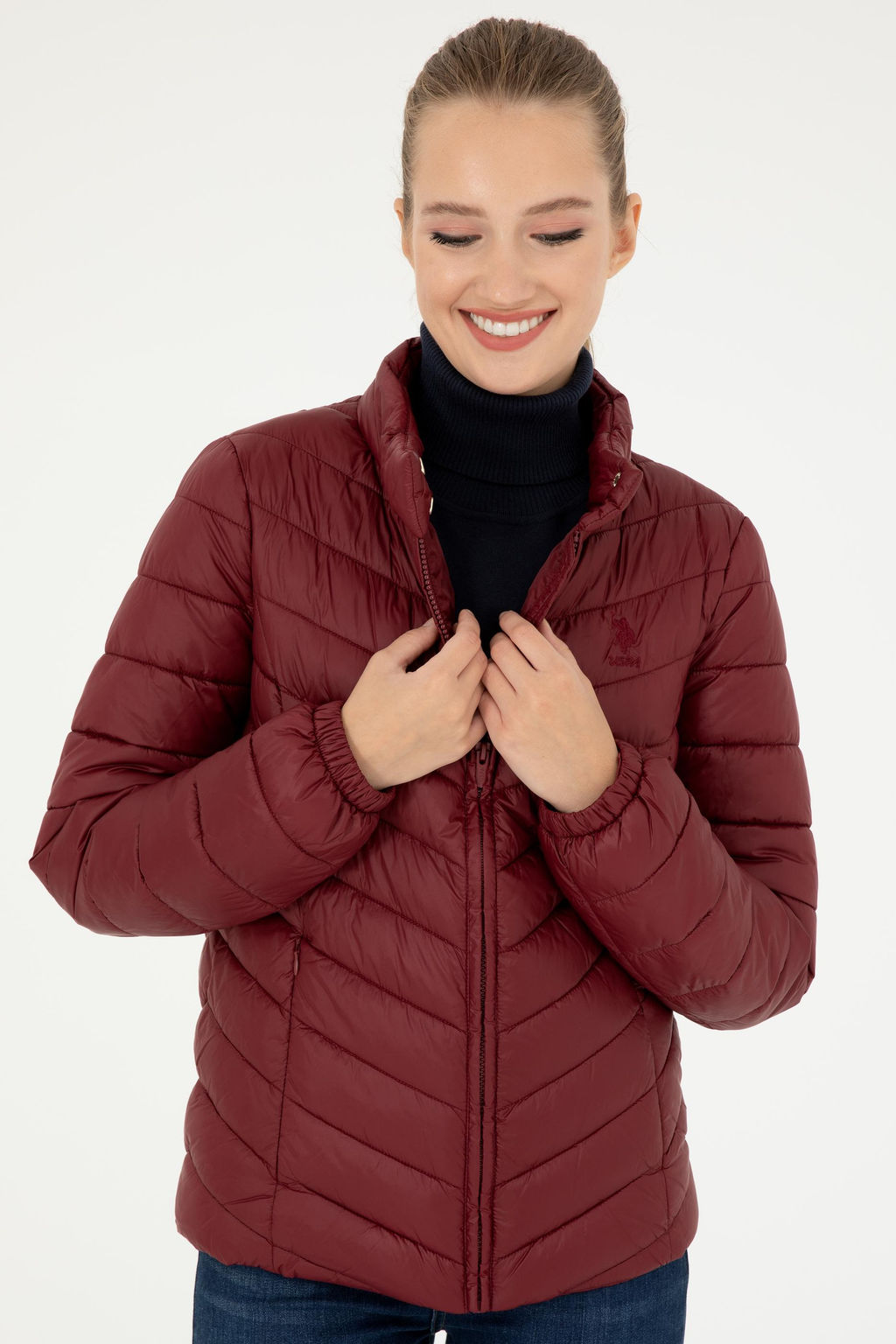 Женское бордовое пальто Неожиданная скидка в корзине