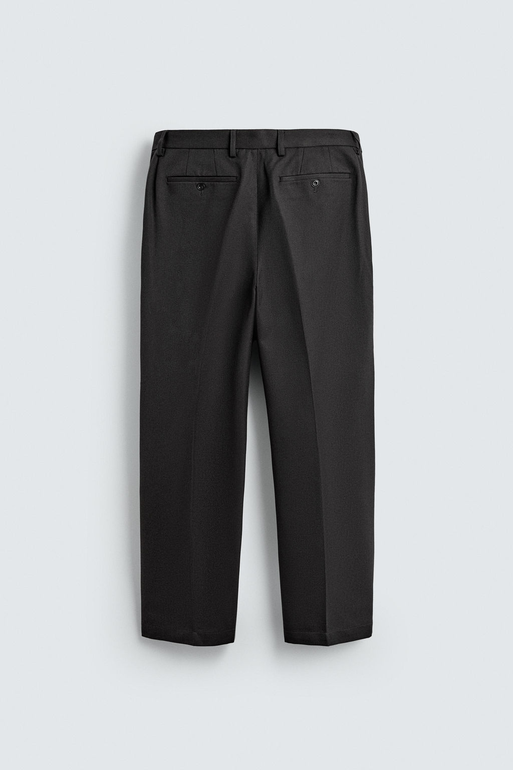 TEXTURED PLEATED TROUSERS - Zara фото 7