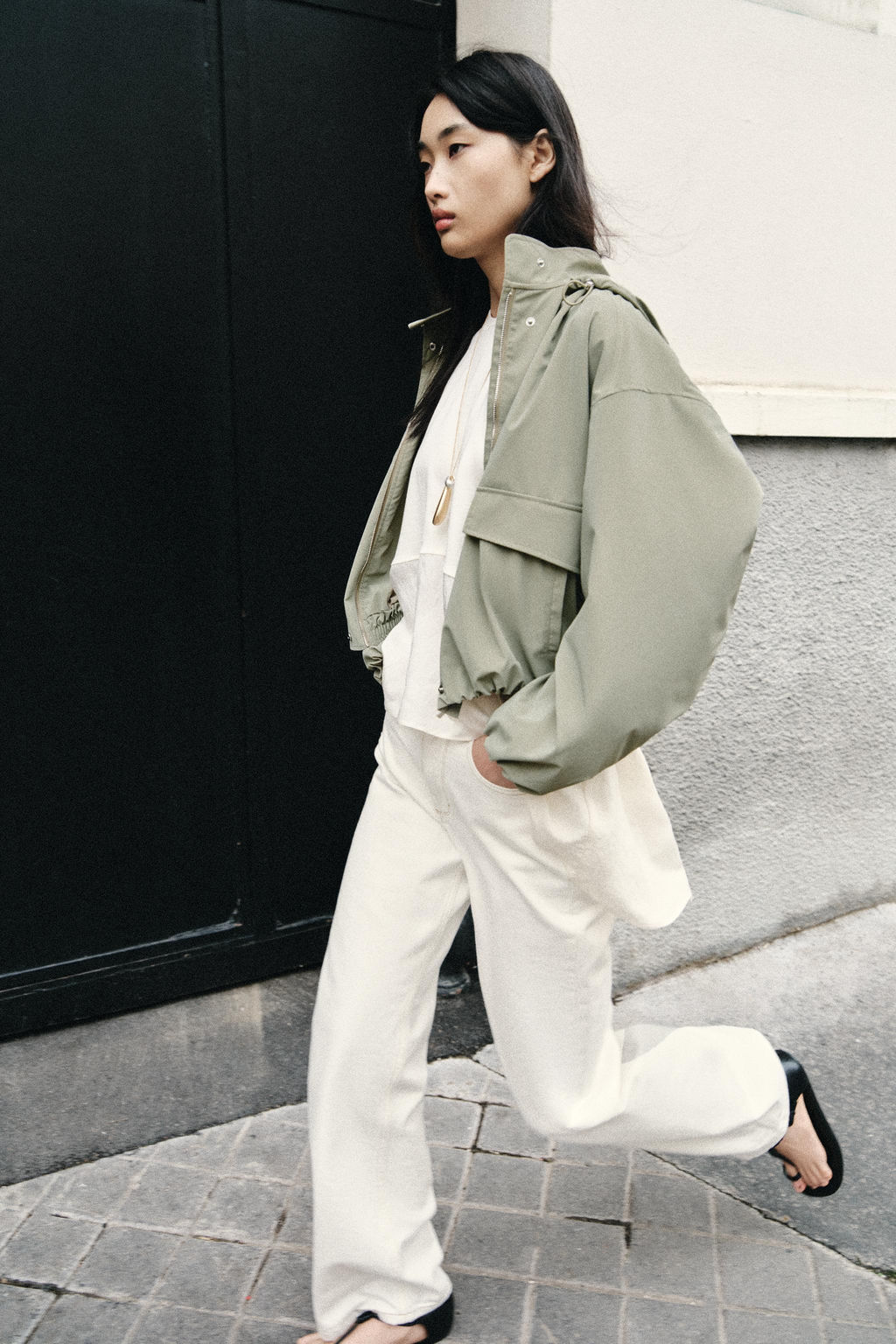 COATED HOODED JACKET - Zara фото 12