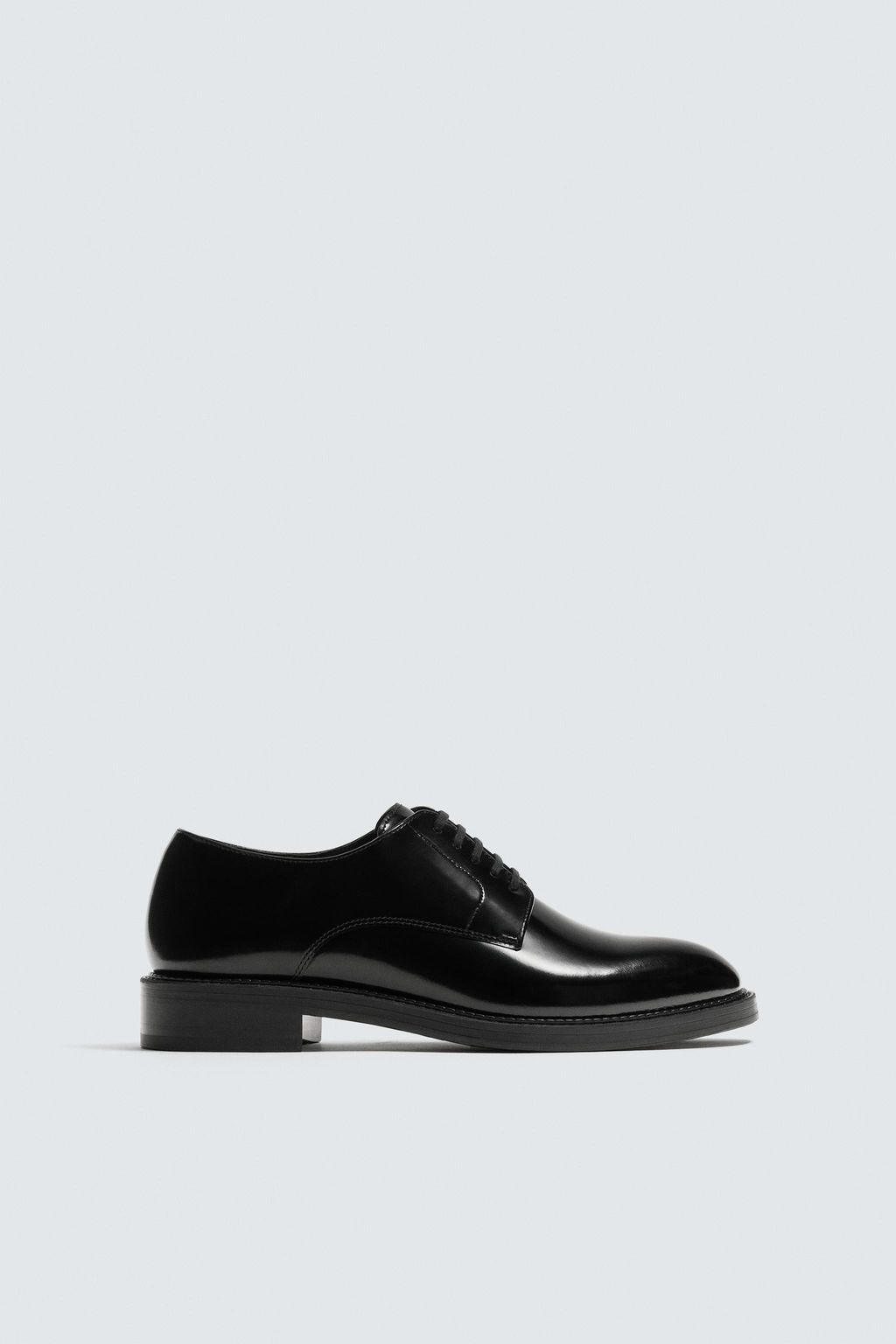 LEATHER DERBY SHOES - Zara фото 2