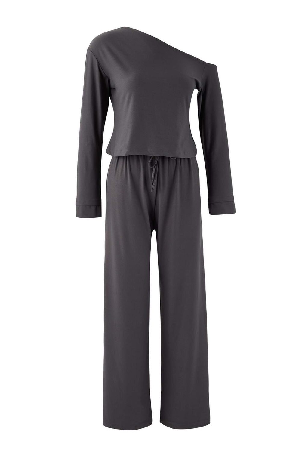 Antrasit Dusuk Kol Detayl? Yumusak Tuseli Esnek Orme Alt - Ust Tak?m TWOAW26AU00089 - Trendyolmilla фото 6