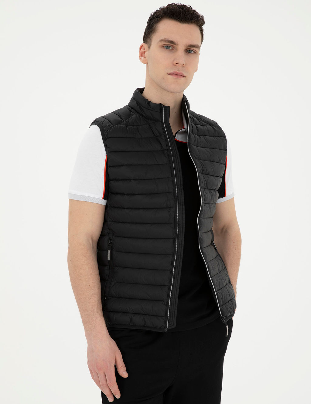 Siyah Dolgulu Ultra Hafif _i_me Yelek