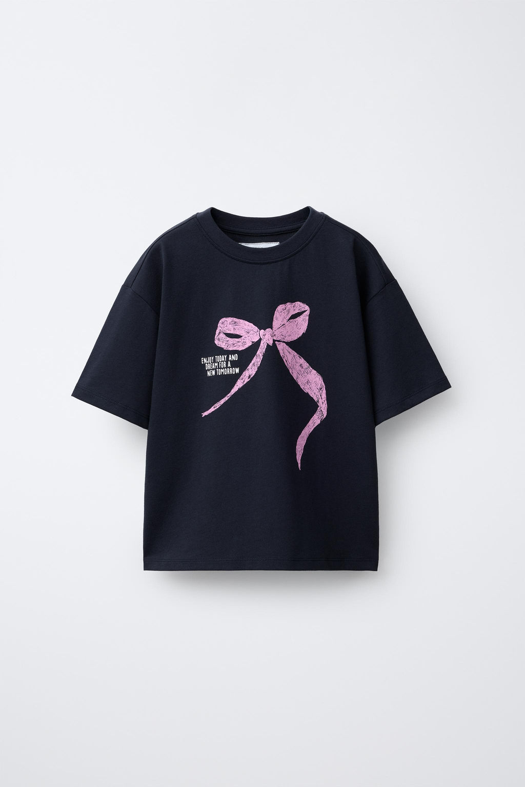 PRINTED T-SHIRT WITH BOW