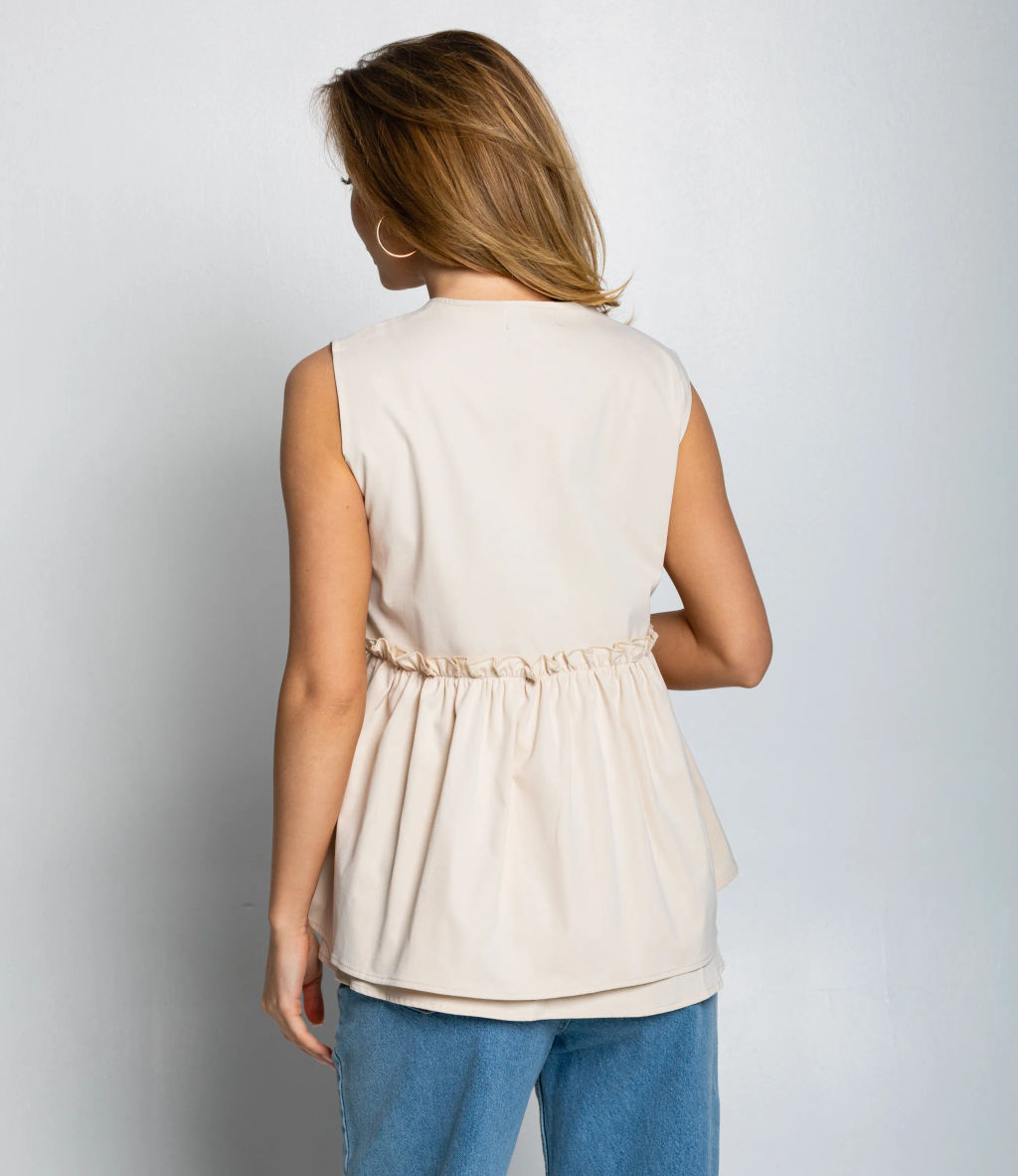 Жилет #КТ6502 (2), бежевый - Dommod фото 3