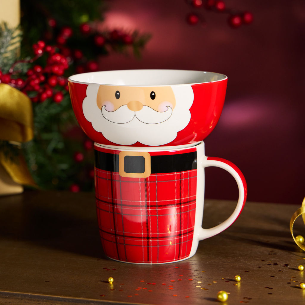 НАБОР ПОСУДЫ LEFARD САНТА 2 ПР. (КРУЖКА 355 МЛ, САЛАТНИК 12,5 СМ)  фото 10