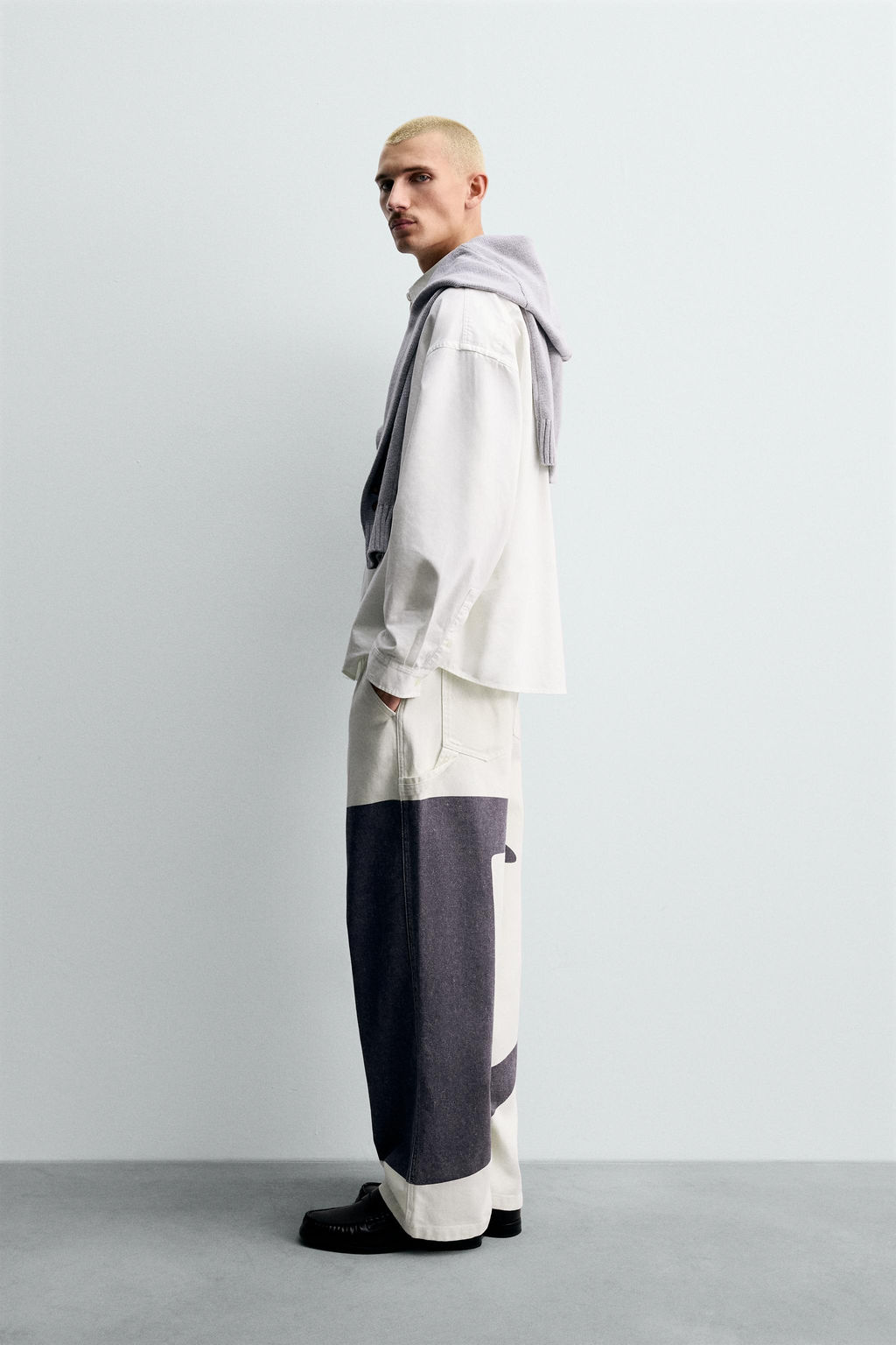 CHAMPION ® X ZARA OXFORD SHIRT WITH PATCHES  фото 12