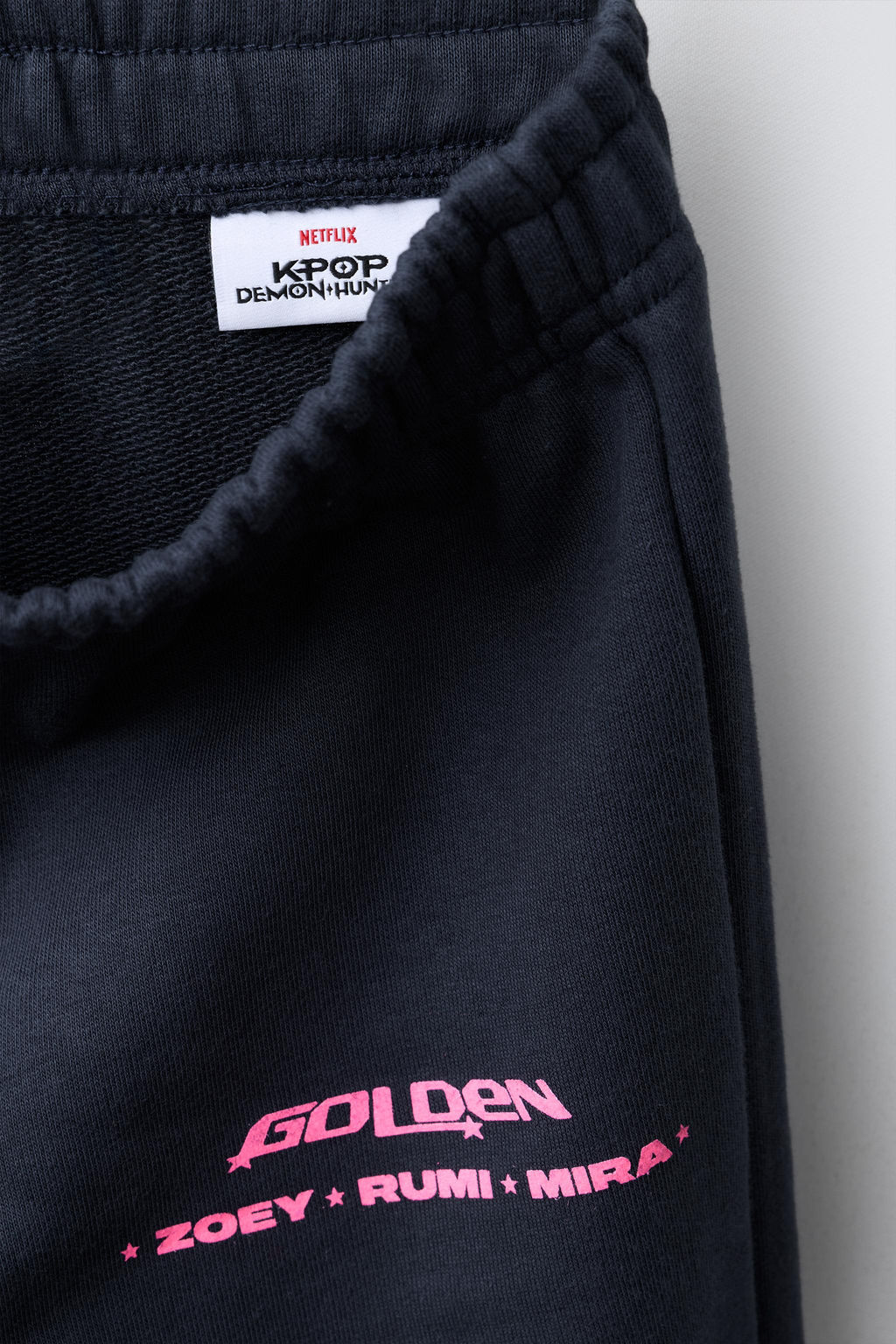 KPOP DEMON HUNTERS NETFLIX  WIDE-LEG FLEECE TROUSERS - Zara фото 3