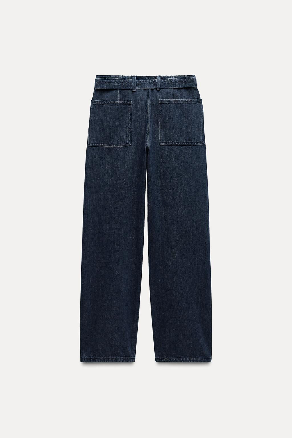 ZW COLLECTION STRAIGHT-LEG MID-RISE JEANS - Zara фото 8