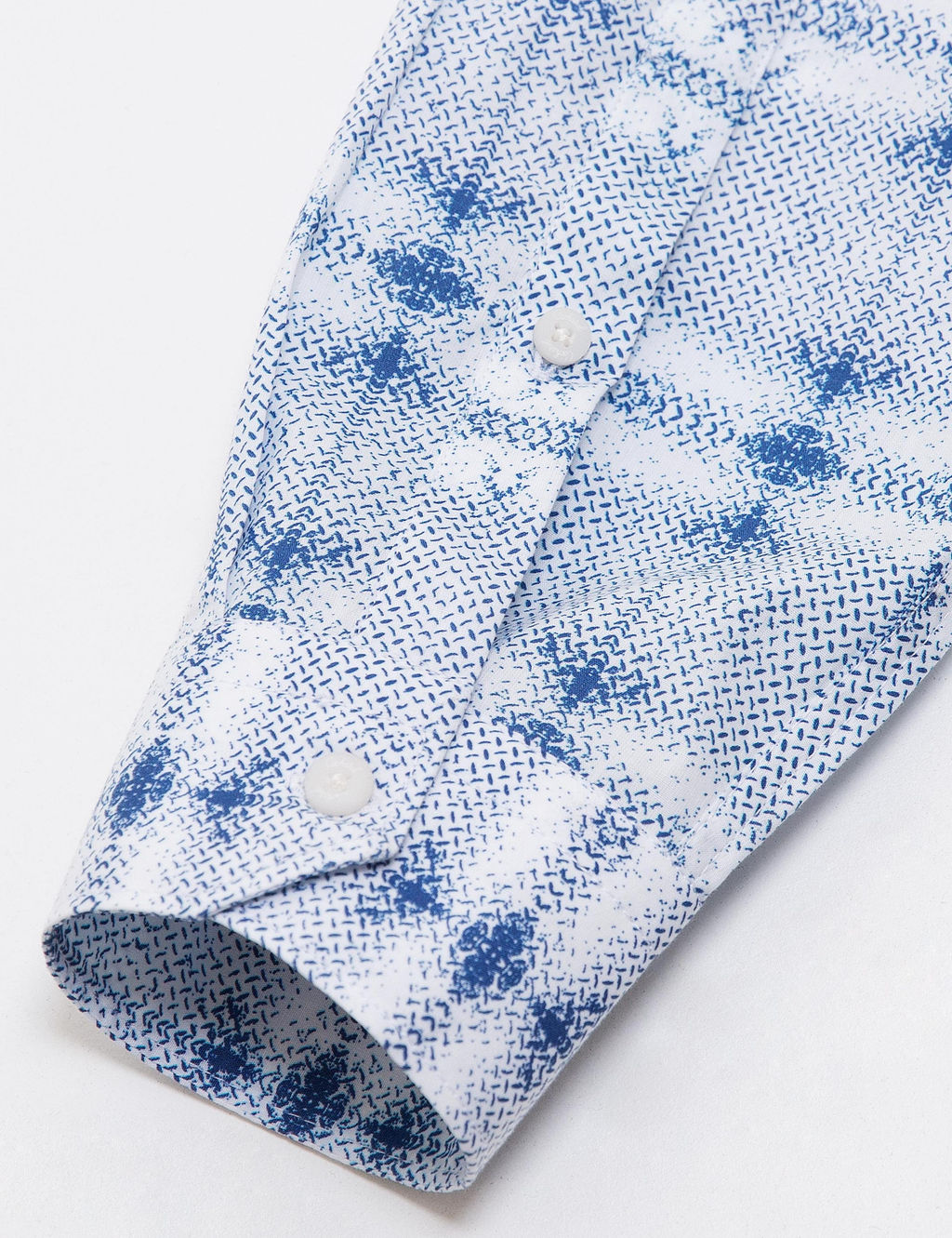 Рубашка приталенного кроя с длинным рукавом цвета индиго - Cacharel фото 3