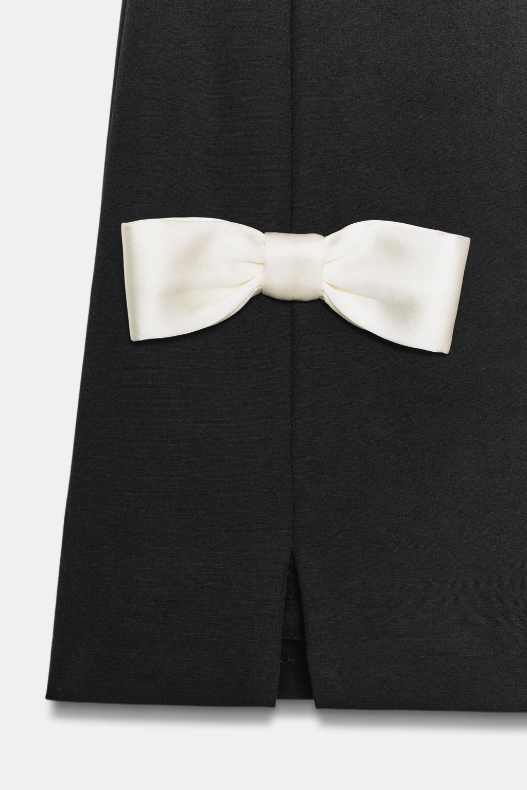 CONTRAST BOW MINI DRESS - Zara фото 4