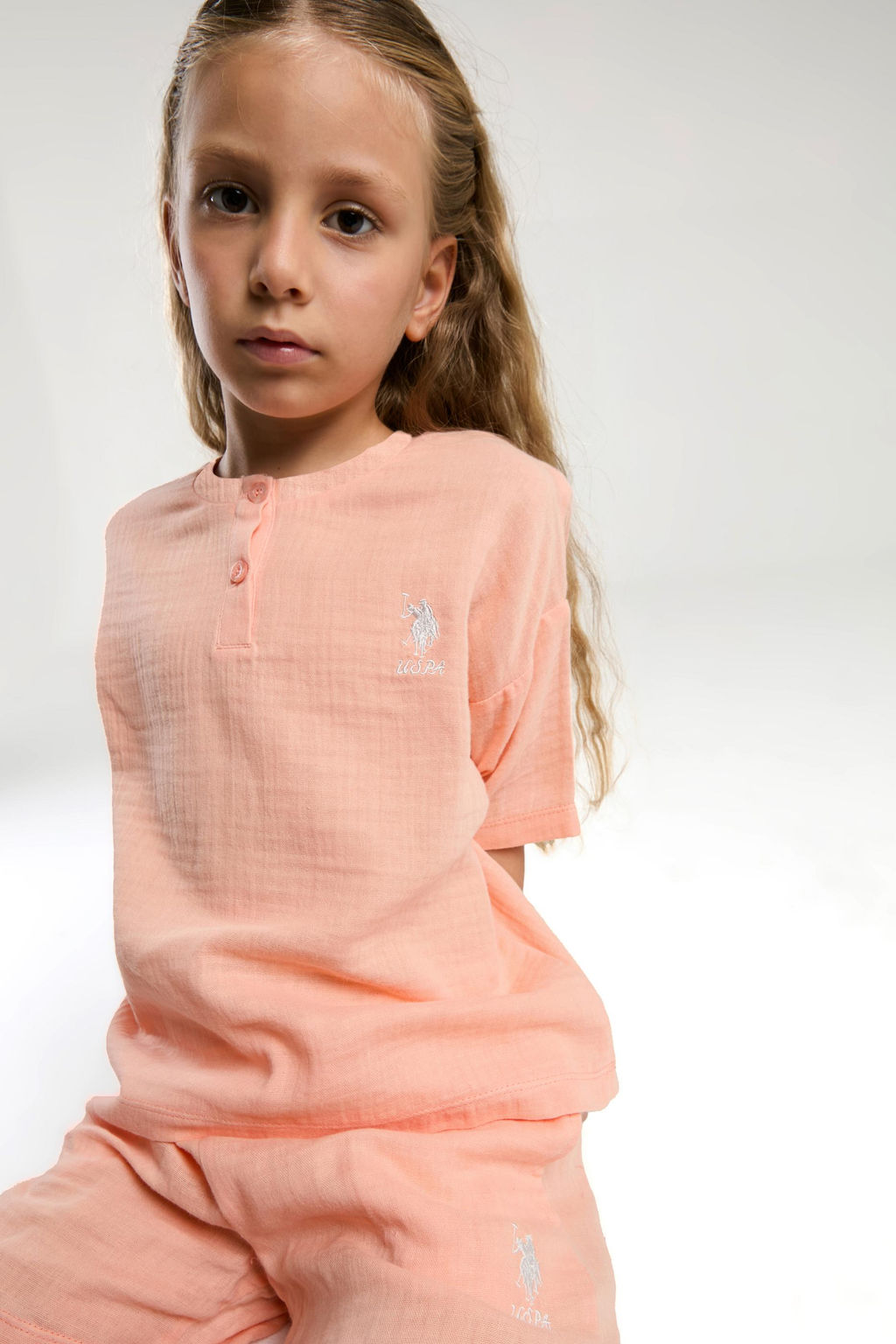 K_z _ocuk Somon Pijama Tak_m_ Sepette S_rpriz _ndirim - U.s. polo assn фото 2