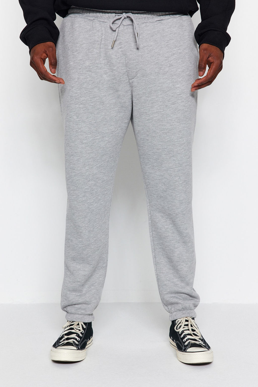 TRENDYOL MAN Siyah Buyuk Beden Regular/Normal Kesim Lastik Paca Jogger Polarl? Esofman Alt? TMNAW24AJ00002 - Trendyolmilla фото 19