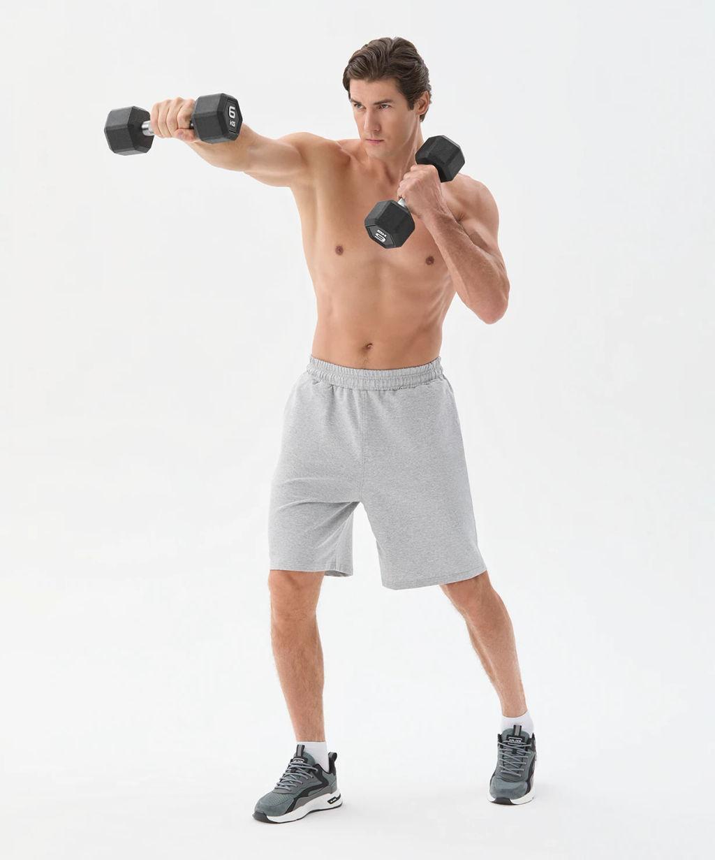 Гантель гексагональная STARFIT DB-301PRO 6 кг, обрезиненная, черный  фото 5