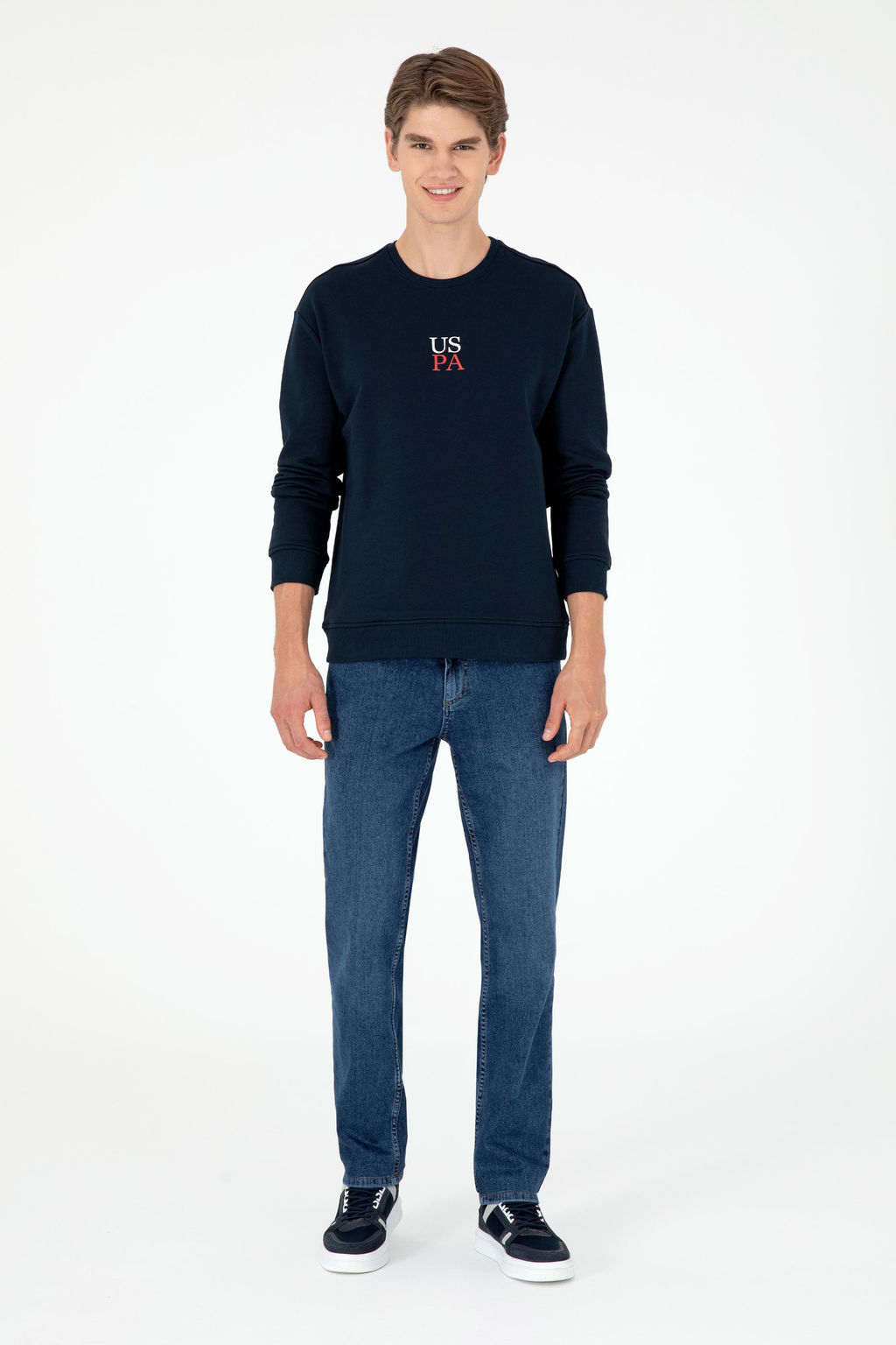 Мужской темно-синий базовый свитшот Неожиданная скидка в корзине - U.s. polo assn фото 4