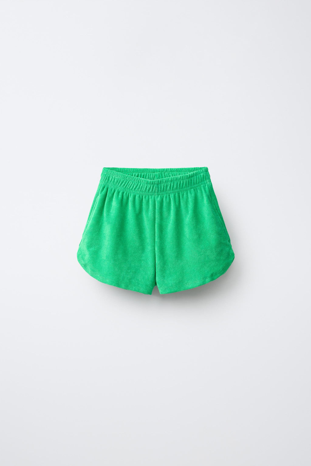 CONJUNTO POLO Y BERMUDA EFECTO TOALLA / Verde