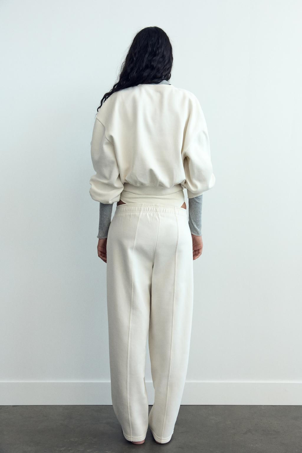 STRAIGHT-LEG PLUSH TROUSERS - Zara фото 37