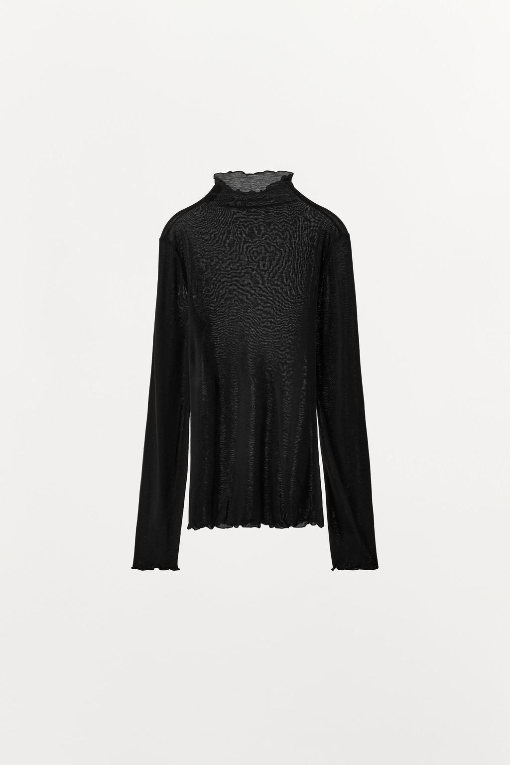 CAMISETA LISA CON LYOCELL / Negro