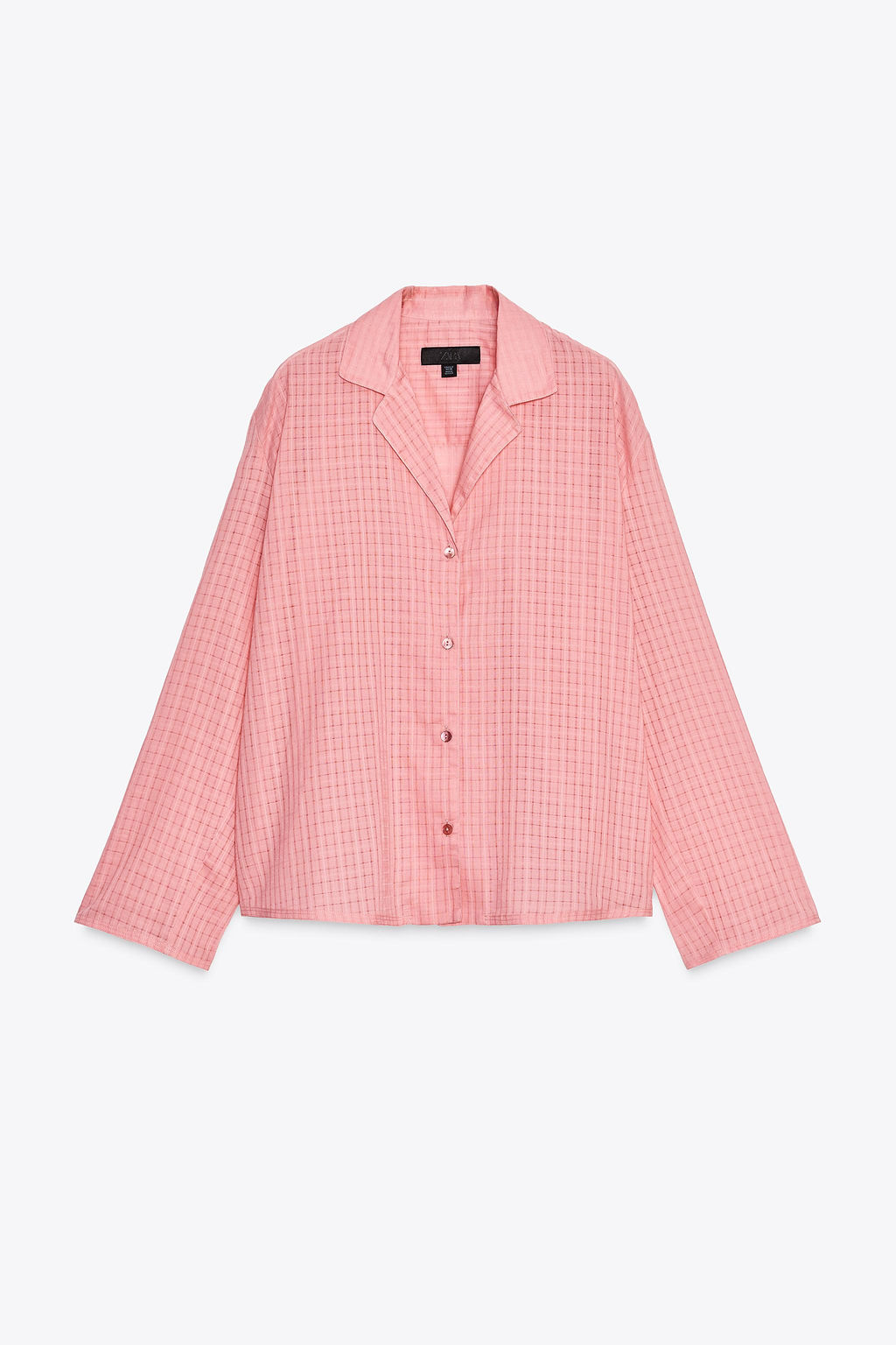ZW COLLECTION CHECK PYJAMA SHIRT - Zara фото 16