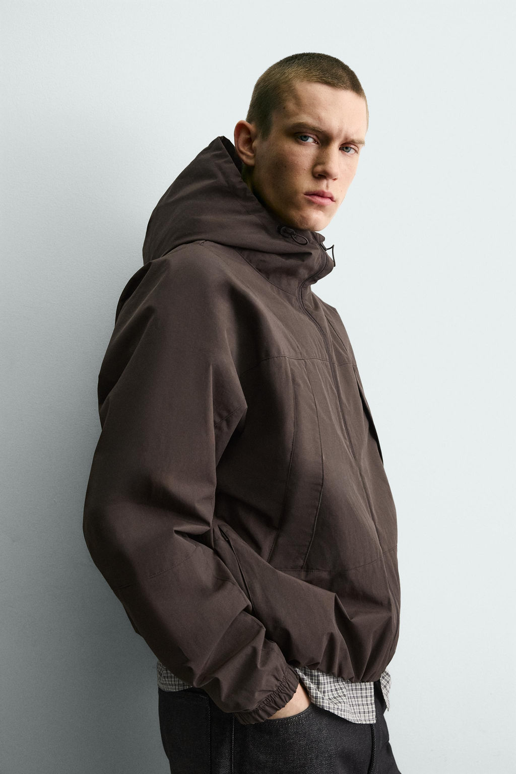 COMBINED WATER-REPELLENT TECHNICAL FLEECE JACKET - Zara фото 6