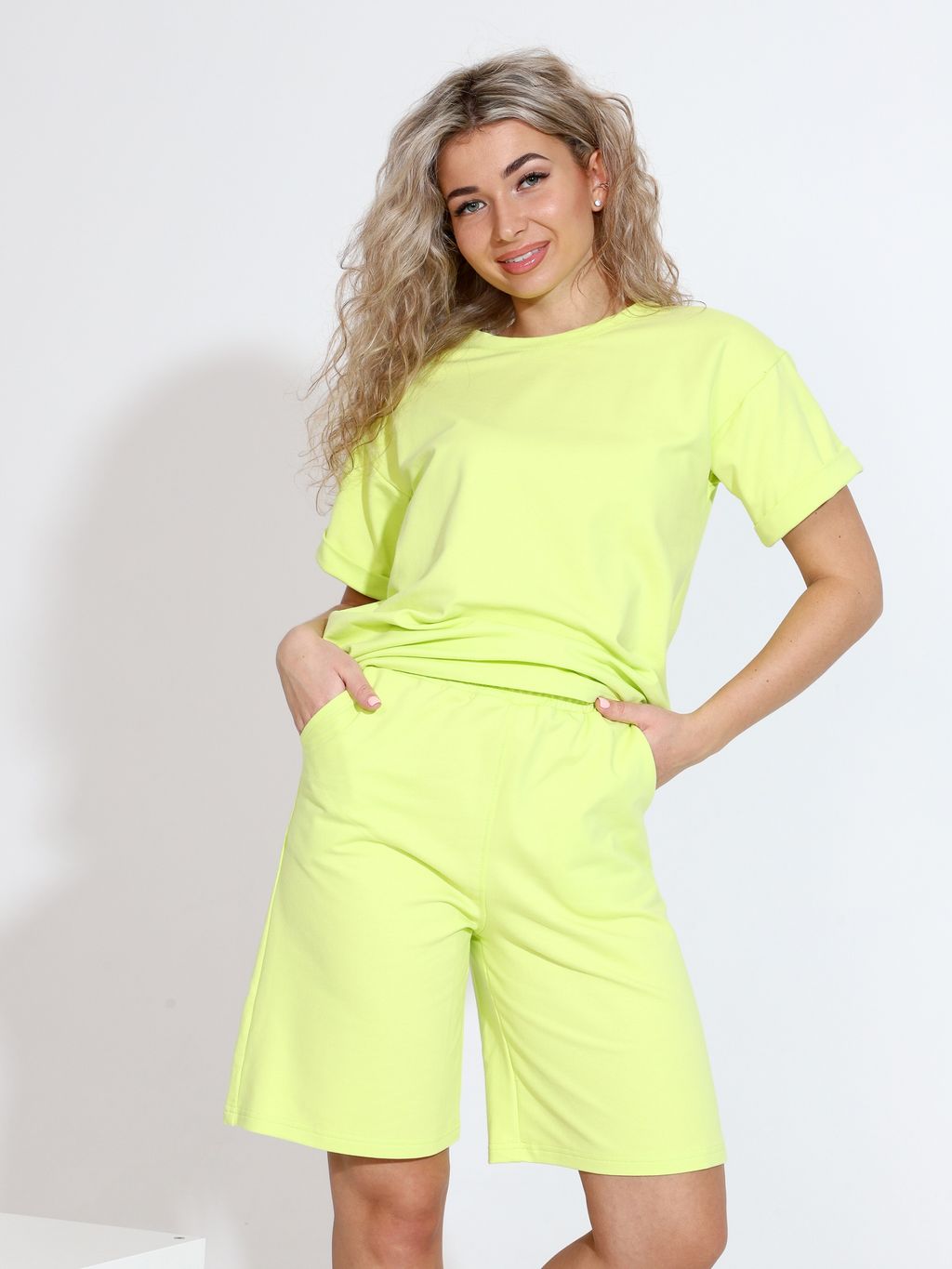 Костюм из футера 2-х нитка лимончики (М-891)