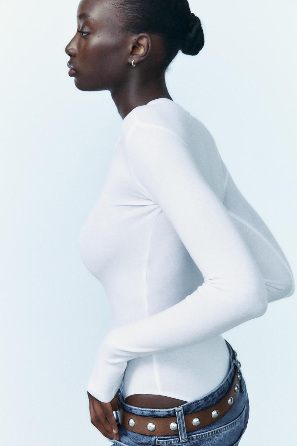 COTTON MODAL BODYSUIT - Zara фото 5