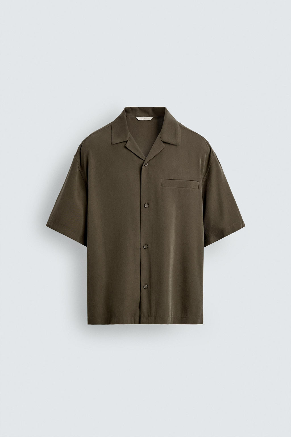CAMISA FLUIDA RELAXED FIT / Marr?n / Topo - Zara фото 6