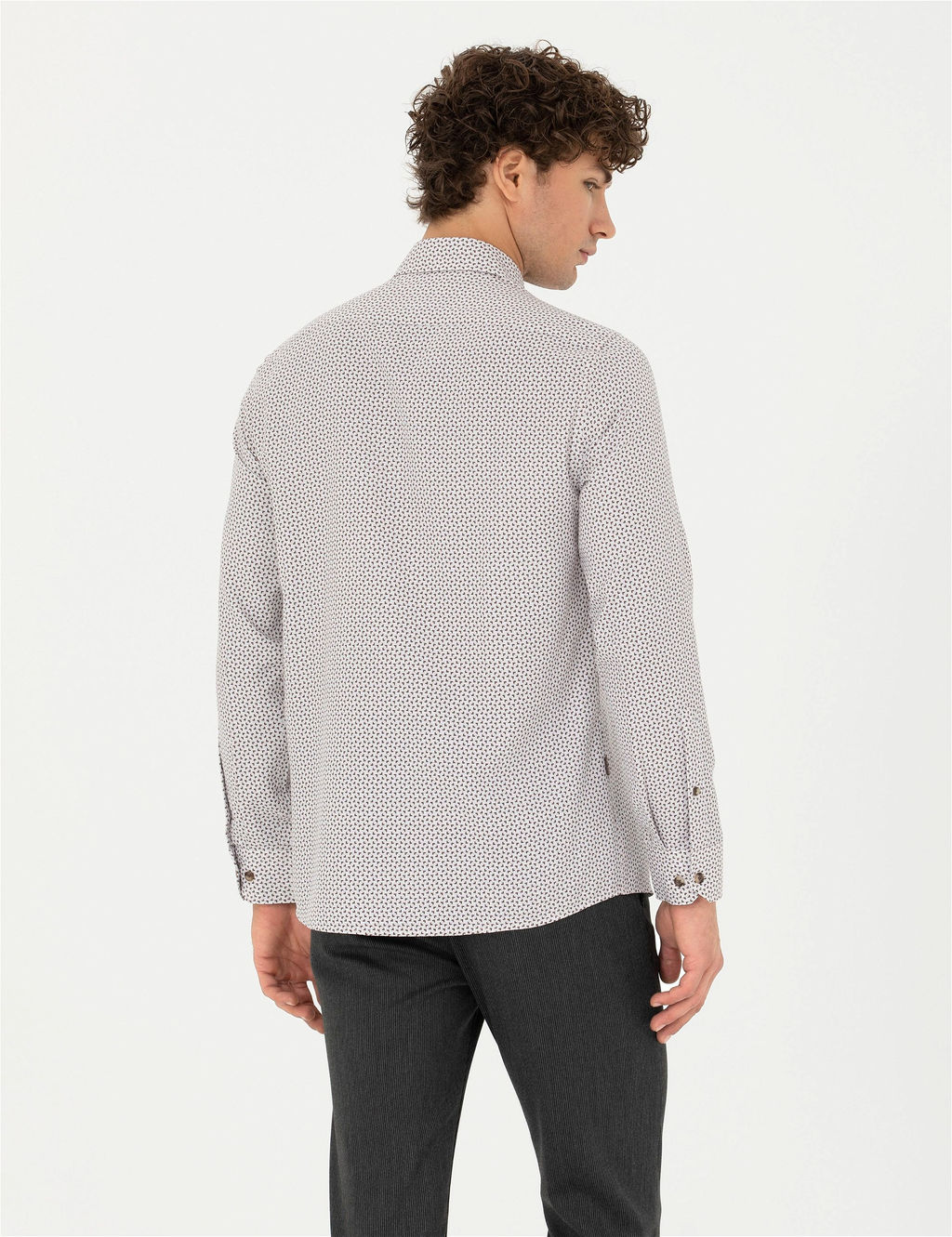 Kahverengi Slim Fit Uzun Kollu G_mlek - Pierre cardin фото 5