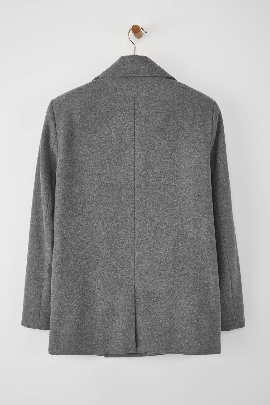 Trendyolmilla Man Haki Regular Fit Kruvaze Kapama Dokulu K?sl?k Kaban TMNAW23KB00002  фото 21