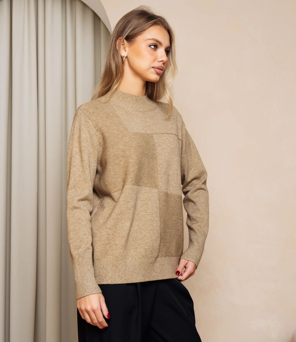Водолазка #КТ7009 (1), бежевый