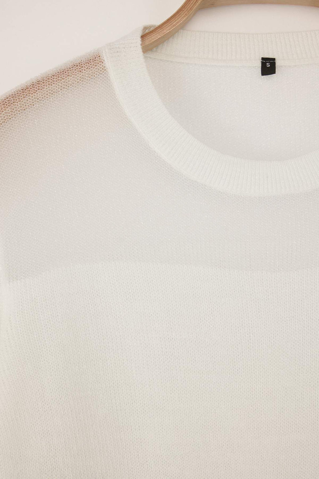 Siyah Simli Transparan Detayl? Triko Kazak TWOAW24KZ01023 - Trendyolmilla фото 21