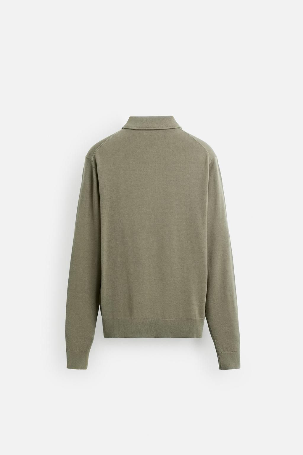 KNIT COTTON POLO SHIRT - Zara фото 9