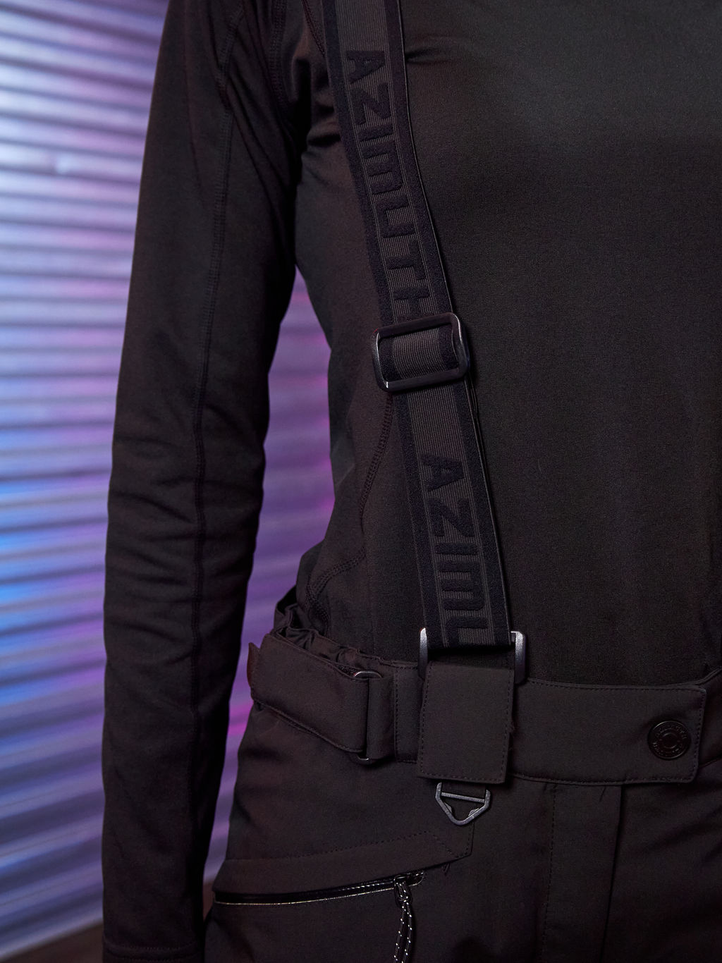 Женские мембранные сноубордические / горнолыжные брюки Azimuth Снежное Созвездие 124/9415_10 Черный  фото 19