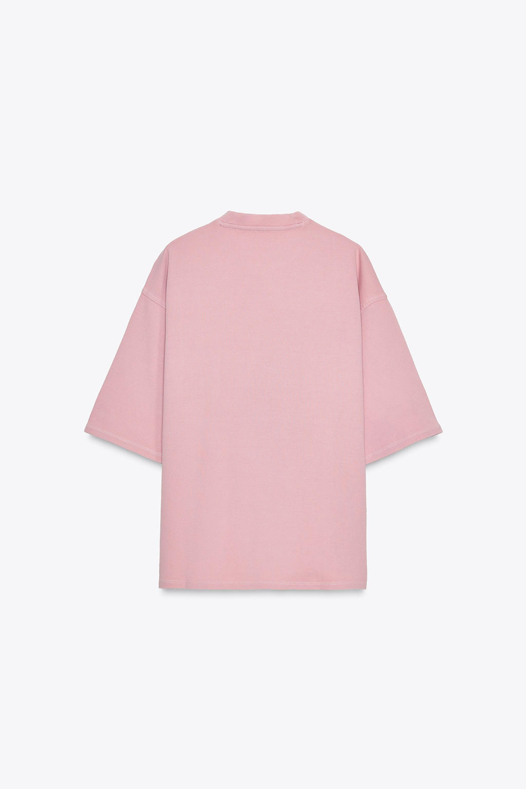 WASHED EFFECT INTERLOCK T-SHIRT - Zara фото 6