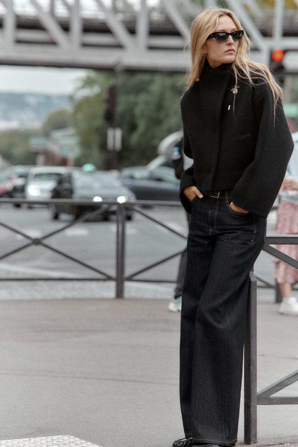 DOUBLE-BREASTED KNIT BOMBER JACKET