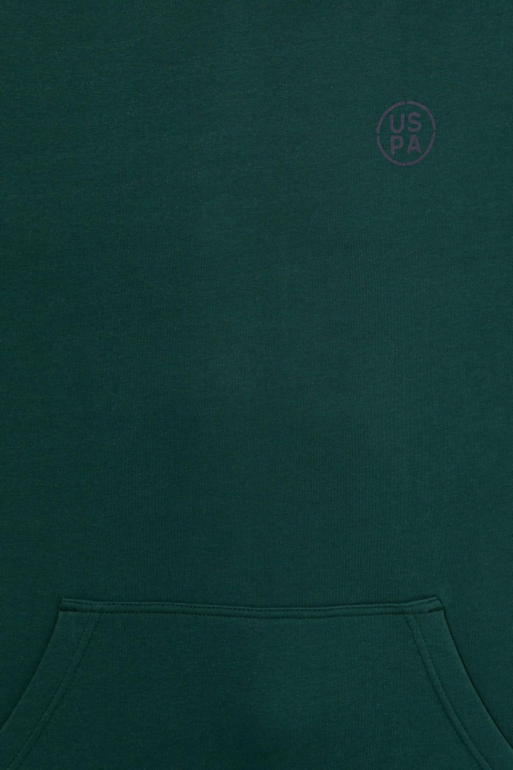 U. S. Polo Assn Мужская зеленая толстовка оверсайз с капюшоном - U.s. polo assn фото 6