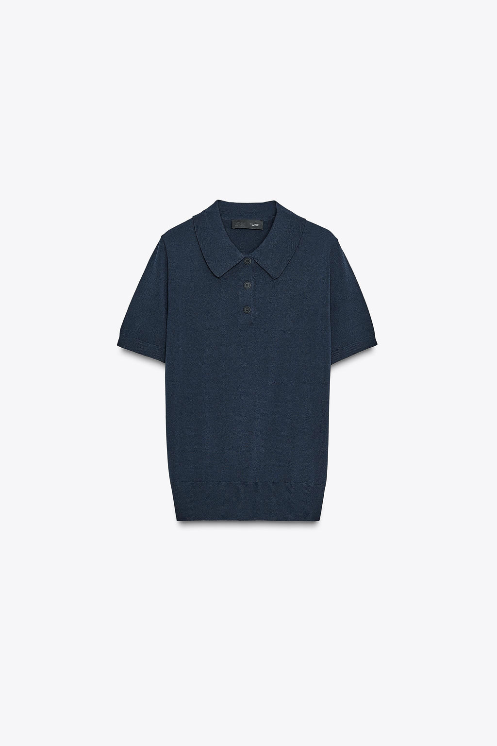 SHORT SLEEVE KNIT POLO TOP - Zara фото 6