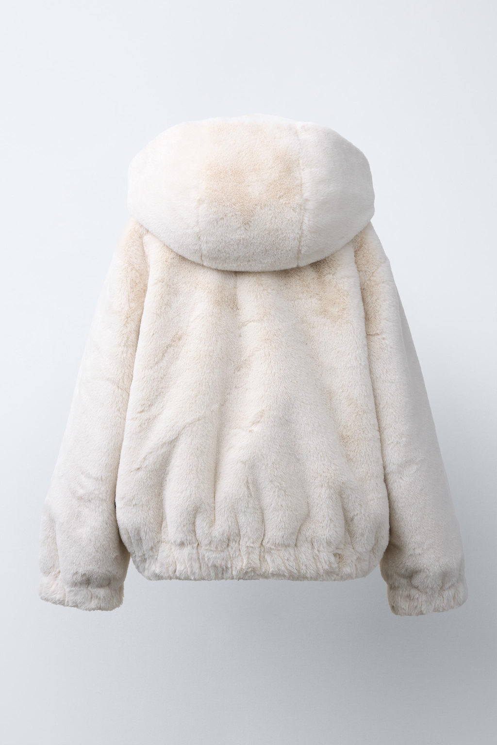 FAUX FUR HOODED JACKET - Zara фото 4