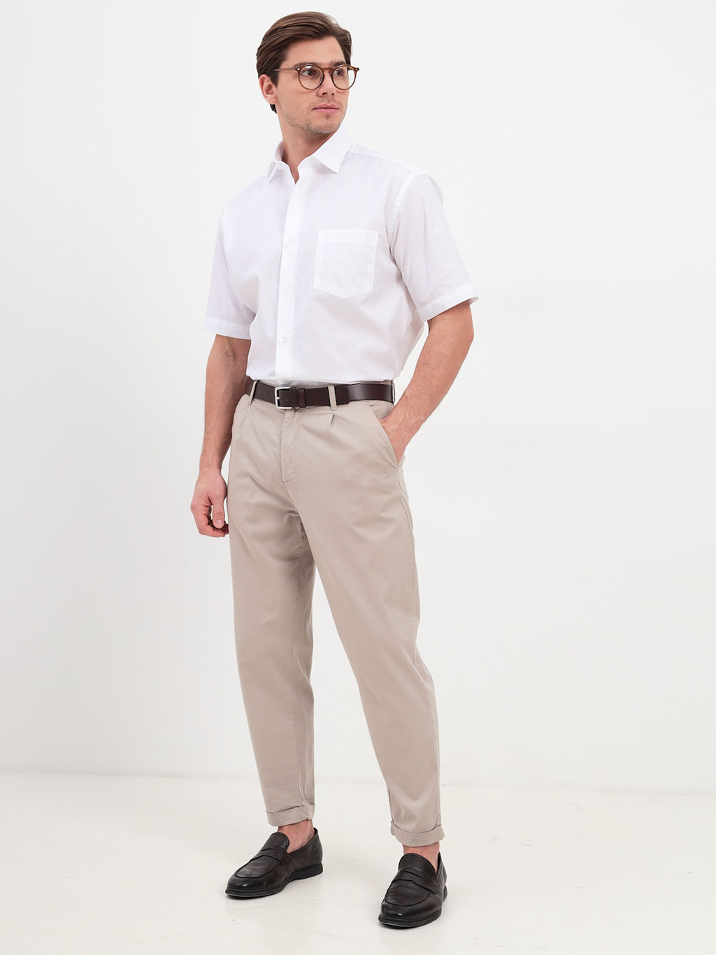 Сорочка мужская короткий рукав GREG 100/101/8241  фото 5