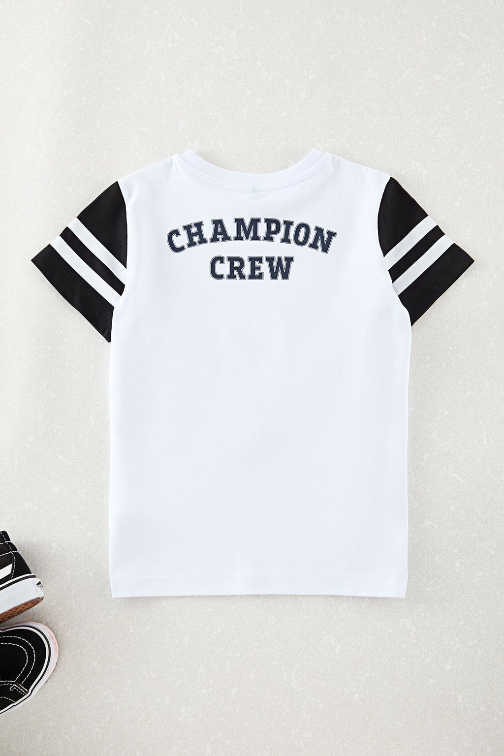 Beyaz Erkek Cocuk S?rt Bask?l? Orme T-Shirt TKDAW25TS00032 - Trendyolmilla фото 2