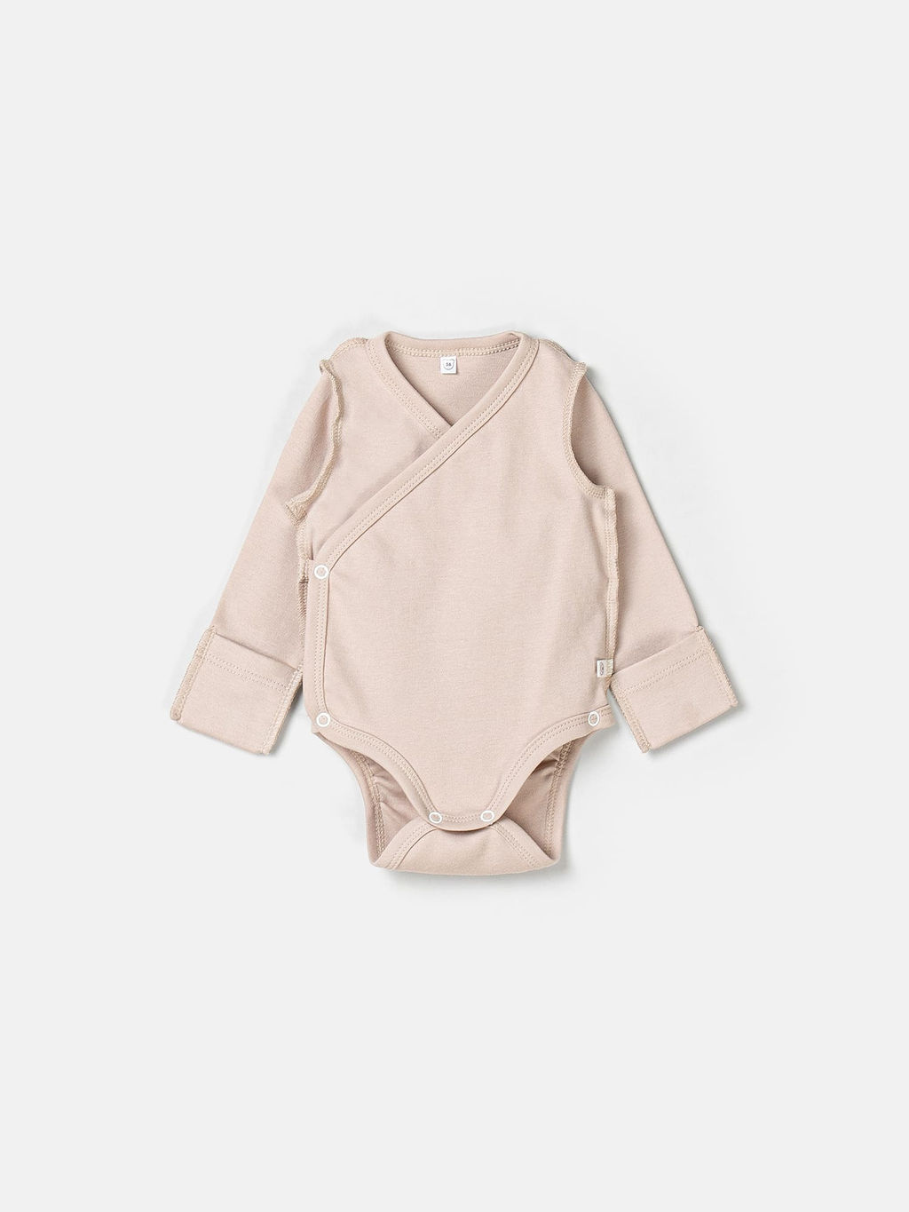 Комплект боди-кимоно с наружными швами Сливки/Крем-брюле 2 шт 0+ - Bungly фото 2