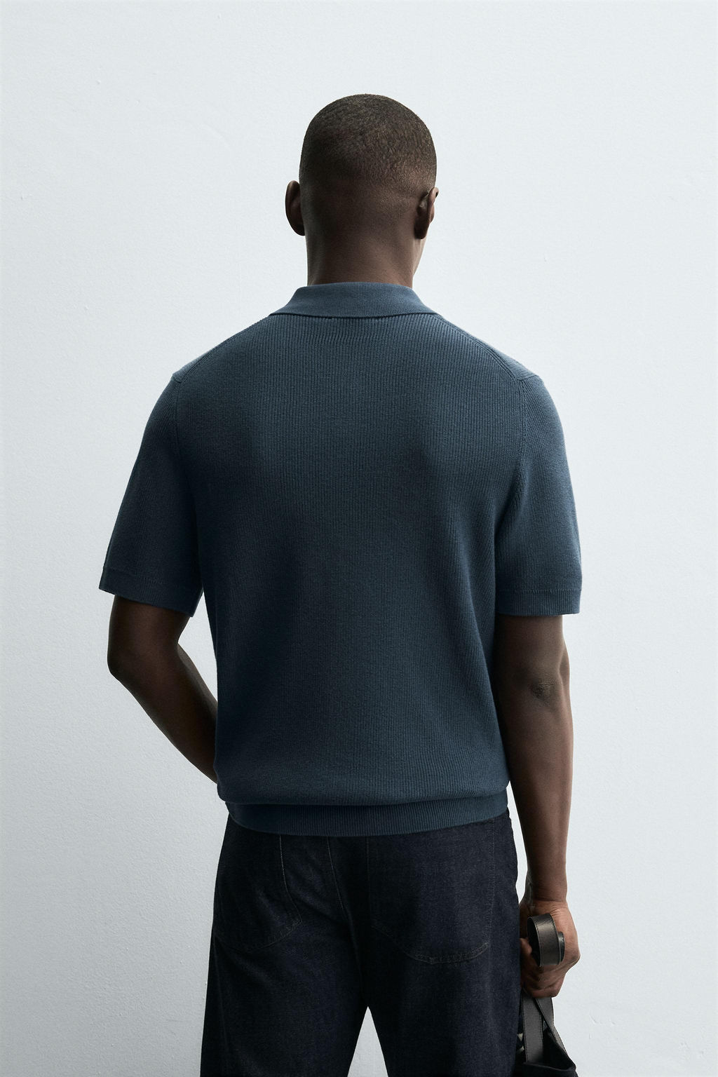 PURL KNIT POLO SHIRT - Zara фото 3