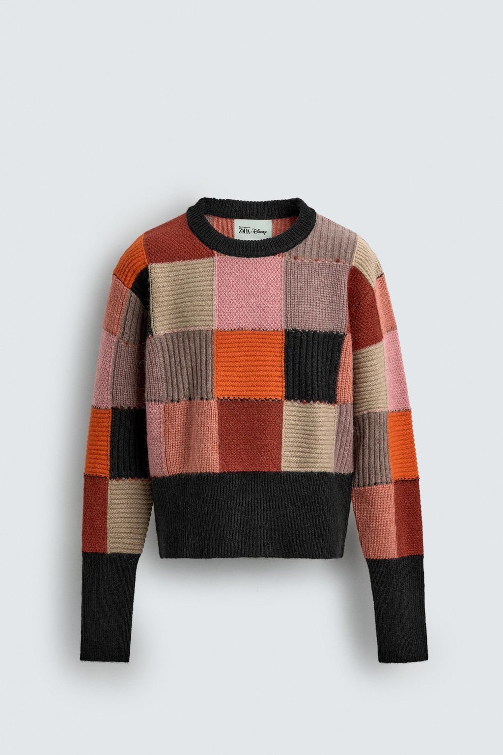 PATCHWORK JUMPER HARRY LAMBERT FOR ZARA X DISNEY  фото 8