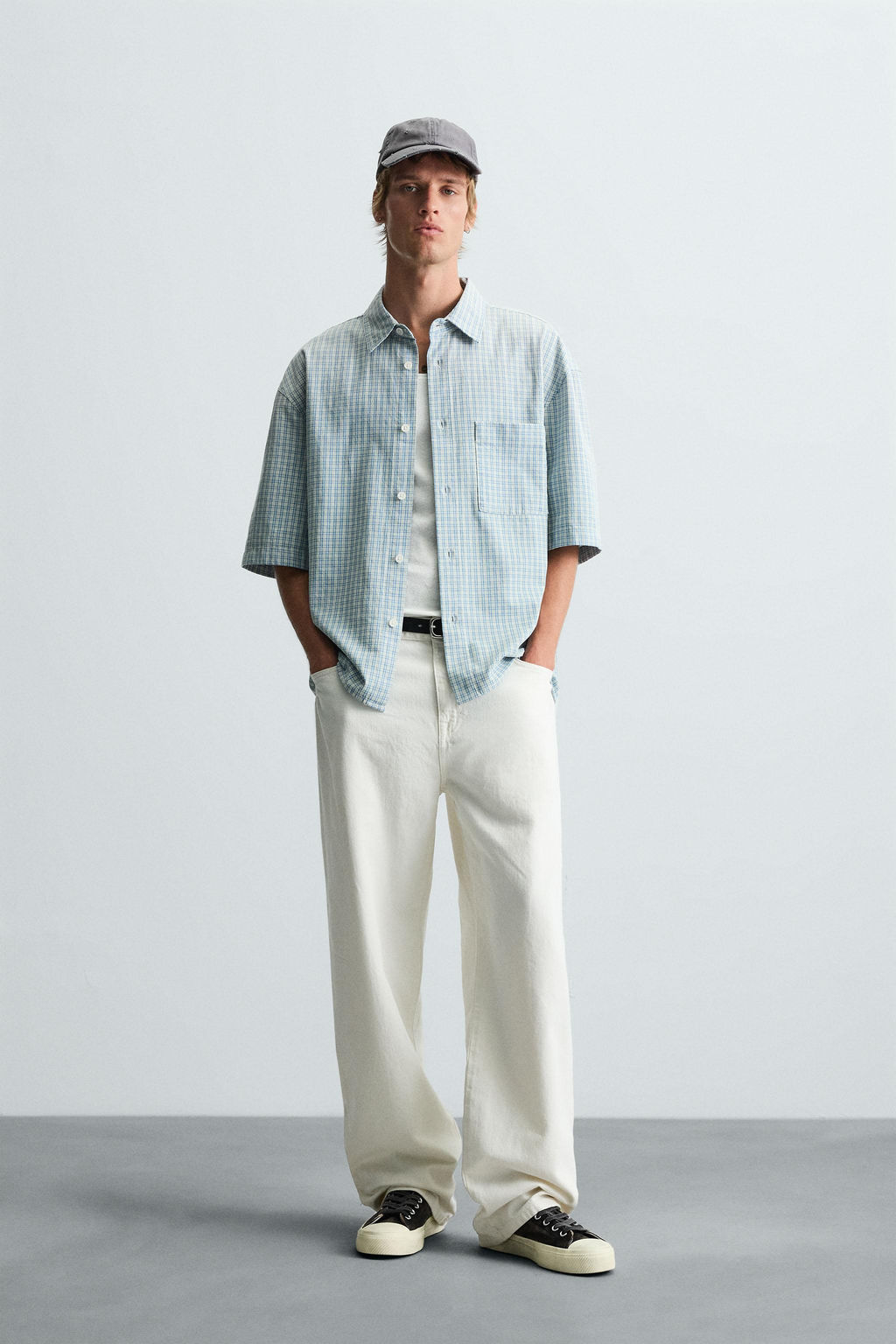 RELAXED FIT CHECK SHIRT - Zara фото 9