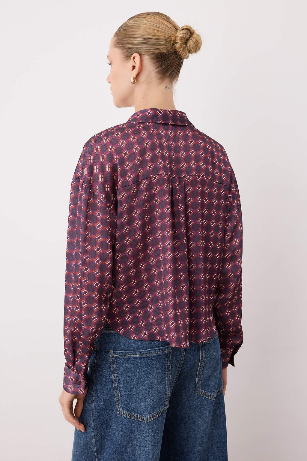 Siyah Dugum Detayl? Dokumlu Gomlek TWOAW26GO00042 - Trendyolmilla фото 12