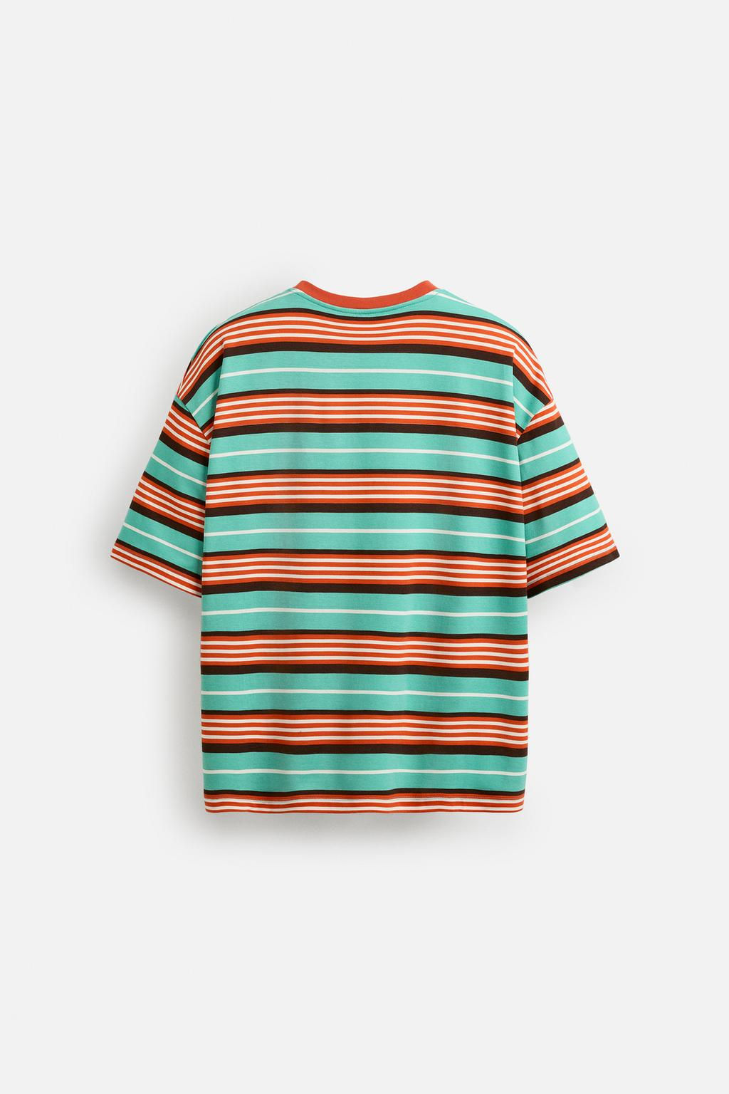 STRIPED EMBROIDERED T-SHIRT OTIS KWAME KYE QUAICOE - Zara фото 8