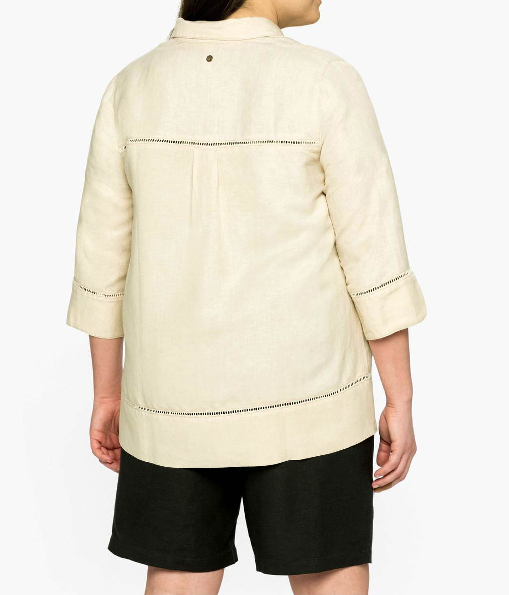 Блузка, бежевая - Sheego фото 4