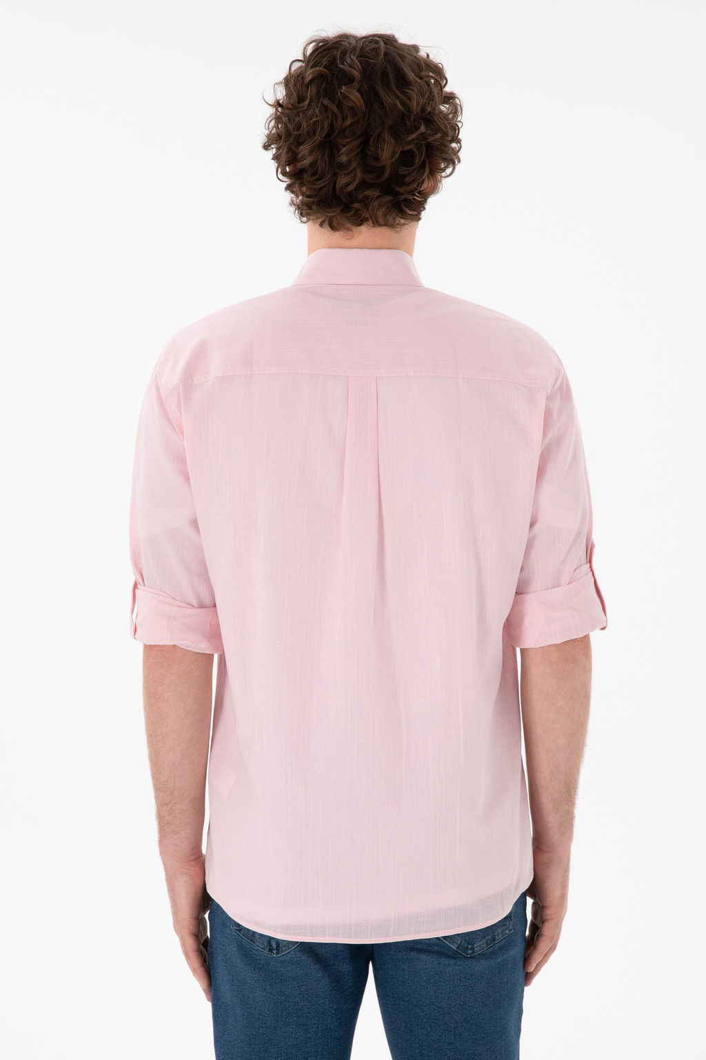 Erkek A__k Pembe Uzun Kollu Basic G_mlek Sepette S_rpriz _ndirim - U.s. polo assn фото 6